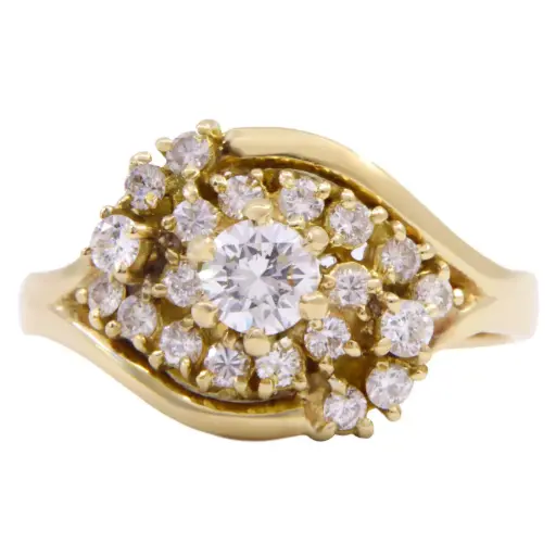 [MT32619615] Anello - Brillanti 0,60ct. G-VS1 in oro 18kt. peso totale 6,10gr.