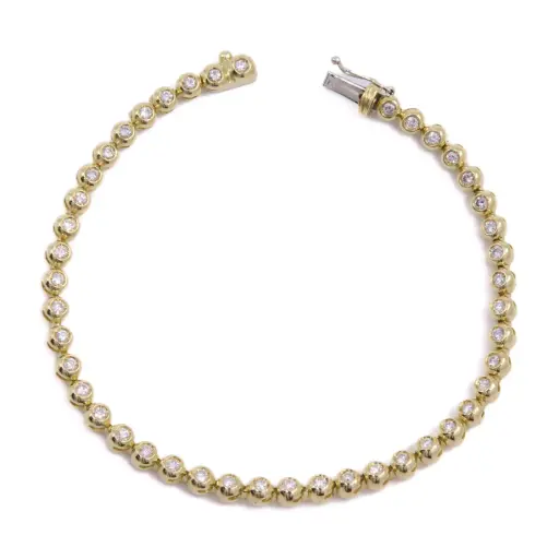 [MT32619622] Bracciale tennis - Brillanti 0,92ct. H-VS1, peso totale 14,20gr.