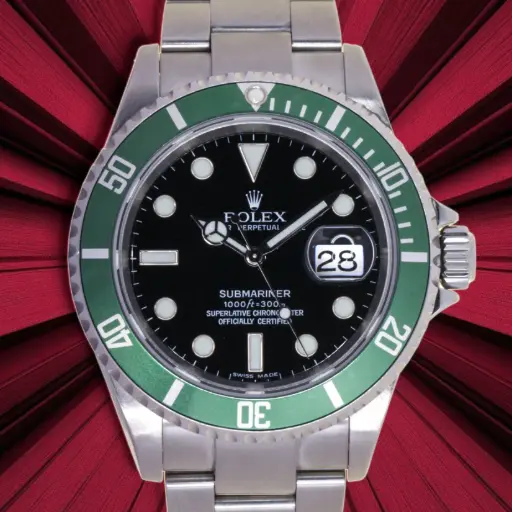 [MT32620567] Rolex Submariner Ref:16610LV - "Kermit", Rolex Box & Papers, 12/2006