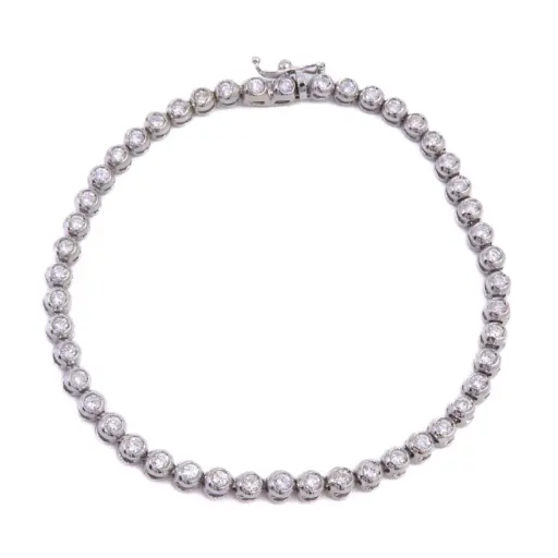 [MT32621015] Bracciale tennis - Brillanti 1,20ct. G-VS1, peso totale 9,60gr.