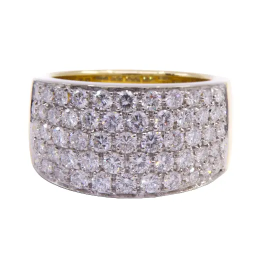 [MT32622079] Anello fascia - Brillanti 1,90ct. G-VS1, oro 18kt. peso totale 12,90gr