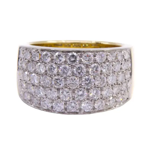 [MT32622079] Anello fascia - Brillanti 1,90ct. G-VS1, oro 18kt. peso totale 12,90gr