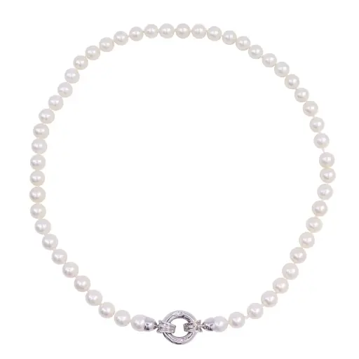 [MT32622128]  Collana perle coltivate - Susta in oro 18kt di 8,90gr