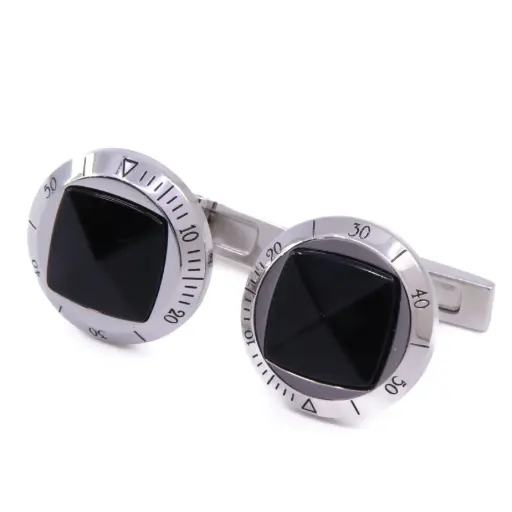 [MT32622464] Gemelli Cartier - Onice nero, argento 925 