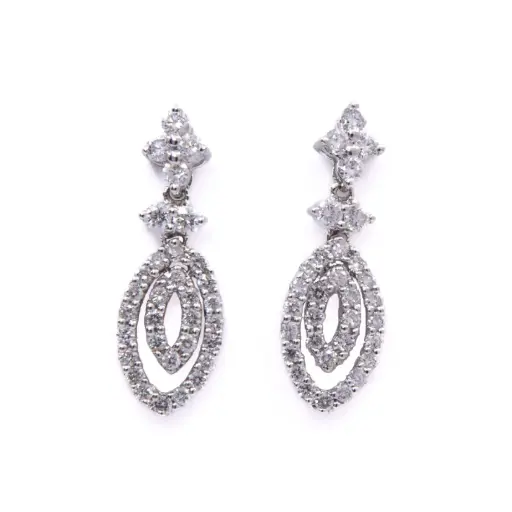 [MT32624886] Orecchini - Brillanti 0,50 ct. G-VS1, oro 18kt. peso totale 2,60 gr.