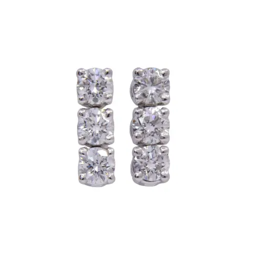[MT32625950] Orecchini Trilogy - Brillanti 0,48ct. G-VS1, oro 18kt.