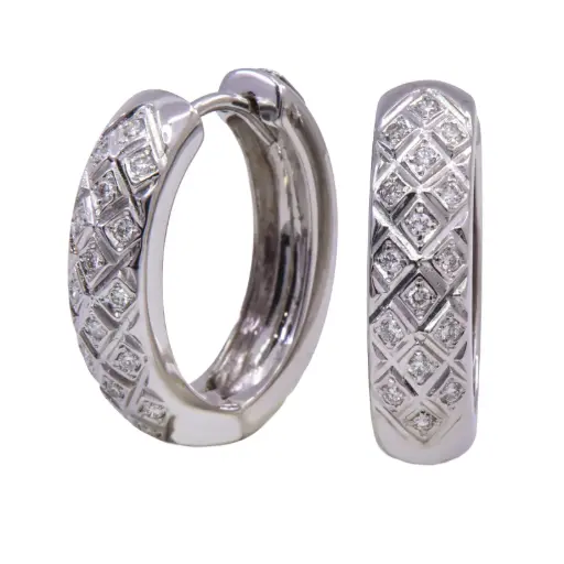 [MT32626426] Orecchini cerchi - Brillanti 0,32ct. G-VS1, oro 18kt. peso totale 10,30gr
