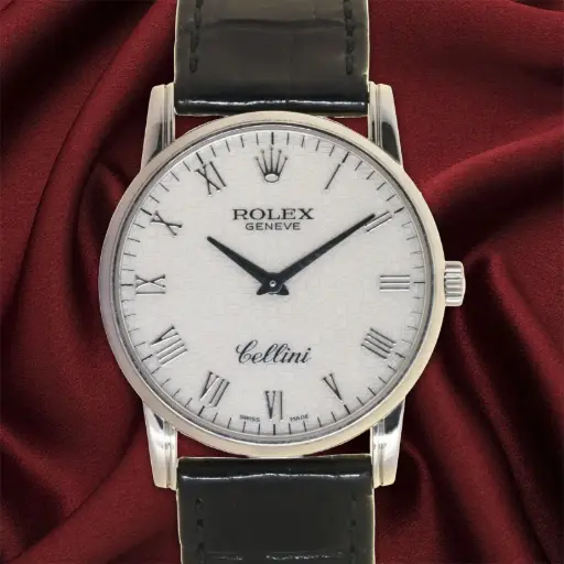 [MT32627168] Rolex Cellini white gold - 32MM ref :5116/9 Original Box and Papers - 2005