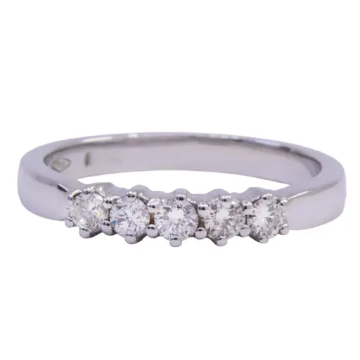 [MT32627392] Anello veretta- Brillanti 0,40ct. H-VS1, oro 18kt. peso totale 3,4gr.