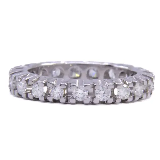 [MT32627917] Anello Veretta - 19 brillanti carati totali 0,40ct. H-VS1 oro 18kt. peso totale 4,10 gr