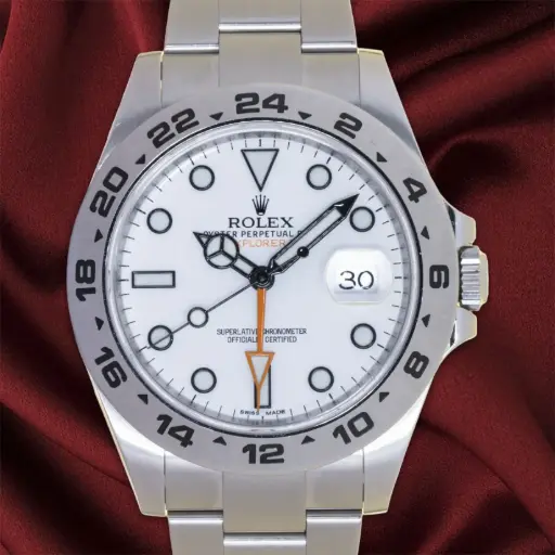 [MT32633811] ROLEX EPLORER II ref.216570, OYSTER STEEL, ROLEX BOX & PAPERS, 4-2012 - our two-year warranty