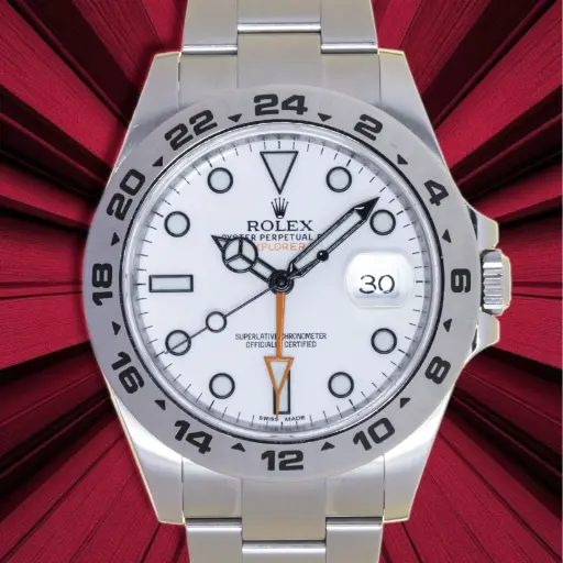 [MT32633811] ROLEX EPLORER II ref.216570, OYSTER STEEL, ROLEX BOX & PAPERS, 4-2012 - our two-year warranty