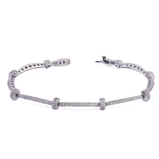 [MT32635127] Bracciale -  Brillanti 1,25ct.  G-VS1, oro 18kt peso totale 13,10gr.
