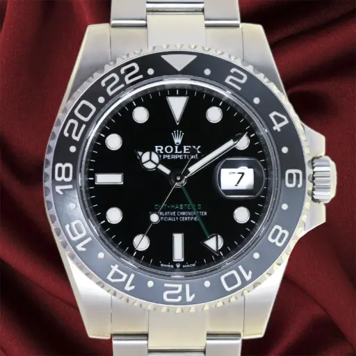 [MT32638018] Rolex GMT Master II ref.126710GRNR  Bruce Wayne, oyster steel, Rolex Box & Papers - 2024 